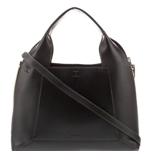 Furla Large Black Gilda Eva Longoria AppleTV In the Land of Women tote larger sz - Picture 5 of 5